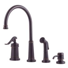 Ashfield 1.8 GPM Kitchen Faucet - Includes Soap Dispenser and Side Spray