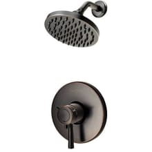 Thermostatic Shower Trim Package with Single Function Rain Shower Head