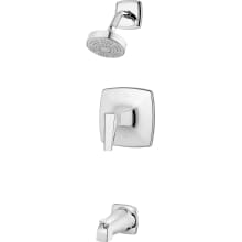 Arkitek Tub and Shower Trim Package with Single Function Shower Head, SecurePfit, and EZ Clean