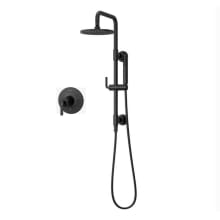 Tenet Pressure Balanced Shower System with Shower Head, Hand Shower, Slide Bar, Shower Arm, Hose, and Valve Trim - Less Rough-In Valve