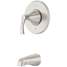 Woodbury Single Handle Shower Trim Package with Quick Connect Tub Spout, Secure Pfit Anti Wobble Handle, Pforever Seal, and Spot Defense Technology
