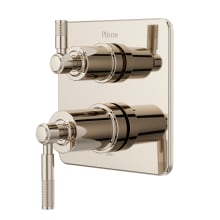 Hillstone Pressure Balanced Valve Trim Only with Double Lever Handle and Integrated Diverter - Less Valve