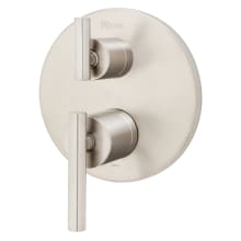 Contempra Pressure Balanced Valve Trim Only with Double Lever Handle and Integrated Diverter - Less Valve