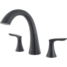Weller Deck Mounted Roman Tub Filler Trim with Lever Handles - Less Rough In Valve