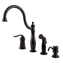 Cadenza Kitchen Faucet with Sidespray and Soap Dispenser