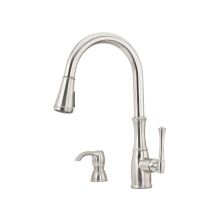 Wheaton 1.8 GPM Single Hole High Arc Kitchen Faucet - Includes Soap Dispenser and Escutcheon