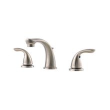 Pfirst Widespread Bathroom Faucet - Includes Metal Pop-Up Drain Assembly