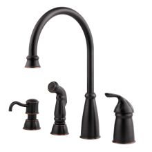 Avalon 1.75 GPM High Arc Kitchen Faucet - Includes Soap Dispenser and Side Spray