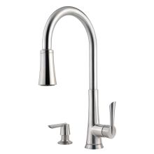 Mystique 3 Function Pullout Spray High Arc Kitchen Faucet with AccuDock Sprayhead, and Pfast Connect Technologies