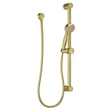 Pfirst Series 1.8 GPM Multi Function Hand Shower Package - Includes Slide Bar, Hose, Wall Supply
