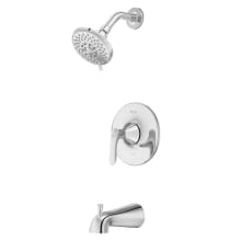 Weller Tub and Shower Trim Package with 1.8 GPM Multi Function Shower Head - Less Rough-In Valve