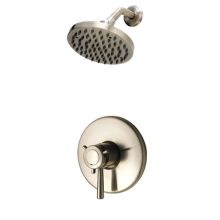 1/2" Double Handle Shower System with Thermostatic Valve Trim and Single Function Shower Head