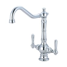 Americana 1.5 GPM Single Hole Kitchen Faucet with 8-11/16" Reach Swivel Spout and Lever Handles