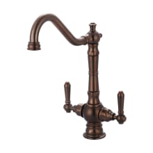 Americana 1.5 GPM Single Hole Kitchen Faucet with 8-11/16" Reach Swivel Spout and Lever Handles