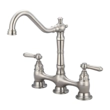 Americana 1.5 GPM Bridge Kitchen Faucet with 8-11/16" Reach Swivel Spout and Lever Handles