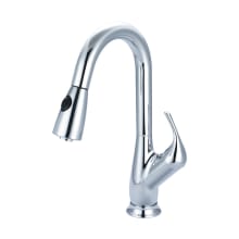 Legacy 1.5 GPM Single Hole Kitchen Faucet with Pull-Down Spray, 8-5/8" Reach Swivel Spout, and Lever Handle