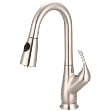 Legacy 1.5 GPM Single Hole Kitchen Faucet with Pull-Down Spray, 8-5/8" Reach Swivel Spout, and Lever Handle