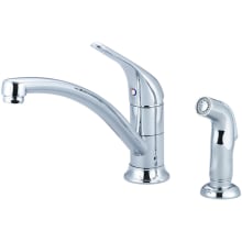 Legacy 1.5 GPM Single Hole Kitchen Faucet with 9-11/16" Reach Swivel Spout, 5-3/16" Side Spray, and Lever Handle