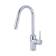 Motegi 1.5 GPM Single Hole Kitchen Faucet with Pull-Down Spray, 8-9/16" Reach Swivel Spout, and Lever Handle