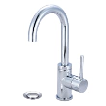 Motegi 1.2 GPM Single Hole Bathroom Faucet with Gooseneck Spout and Brass Pop-Up Drain Assembly
