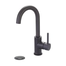 Motegi 1.2 GPM Single Hole Bathroom Faucet with Gooseneck Spout and Brass Pop-Up Drain Assembly