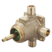 Single Handle Three Way Diverter Valve Set with Ceramic Disc Cartridge - CXC and IPS Connections