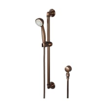 Del Mar 1.75 GPM Multi-Function Hand Shower Package - Includes Slide Bar, Hose, and Wall Supply
