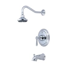Americana Tub and Shower Trim Package with 1.75 GPM Single Function Shower Head, and 13" Shower Arm