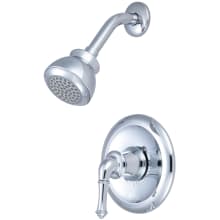 Del Mar Shower Trim Set with 1.75 GPM Single Function Shower Head, Shower Arm, and Flange