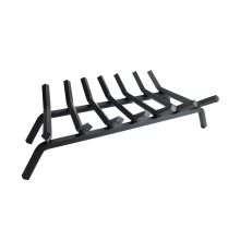 Steel Fireplace Grate with 3/4-Inch Square Bars, 27-Inch Length