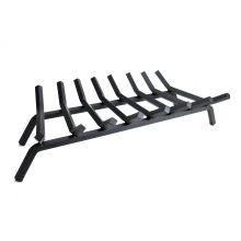 Steel Fireplace Grate with 3/4-Inch Square Bars, 30-Inch Length