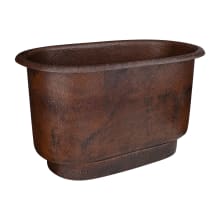47" Free Standing Copper Soaking Tub with Center Drain