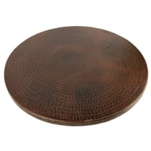 18" Hand Hammered Copper Lazy Susan