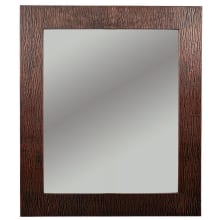 36" x 31" Modern Rectangular Metal Framed Bathroom Wall Mirror