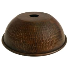 9" W x 4" L Copper Lighting Shade