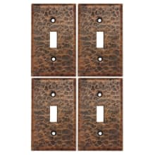 Single Toggle Switch Wall Plate - Sold in Pack of 4