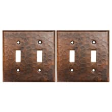 Double Toggle Switch Wall Plate - Sold in Pack of 2
