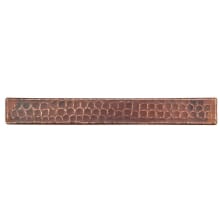 1" x 8" Copper Rectangle Wall Tile - Unpolished Visual - Sold by Piece