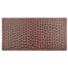 4" x 8" Copper Rectangle Wall Tile - Unpolished Visual - Sold by Piece