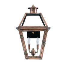 Orleans 2 Light 18" Tall Outdoor Lantern Wall Sconce with Electric Configuration