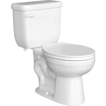 Jerritt 1.28 GPF Two Piece Round Toilet with Left Hand Lever - Seat Included