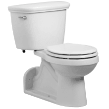 1600 Series 1 GPF Two-Piece Round Toilet with Left Hand Trip Lever and Rear Outlet