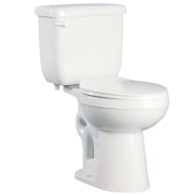 1400 Series 1.28 GPF Two-Piece Round Toilet with Left Hand Trip Lever and 12" Rough In
