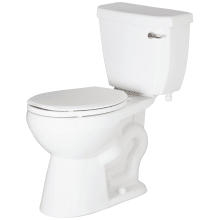 1500 Series 1.28 GPF Two-Piece Round Toilet with Right Hand Trip Lever and 12" Rough In