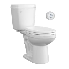 Kaden 1.28 GPF Two Piece Elongated Toilet with Touchless Flush Sensor - Less Seat, ADA Compliant