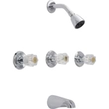 Tub and Shower Trim Package with 1.75 GPM Single Function Shower Head