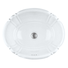 Richardson 17-5/8" Oval Vitreous China Drop In Bathroom Sink with Overflow