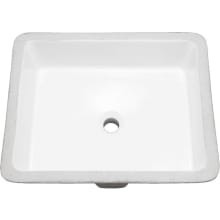 Stedman 19-7/8" Rectangular Vitreous China Undermount Bathroom Sink with Overflow