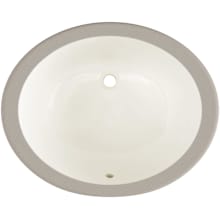 Comstock 19-1/2" Oval Vitreous China Undermount Bathroom Sink with Overflow