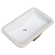 Norris 21" Rectangular Vitreous China Undermount Bathroom Sink with Overflow